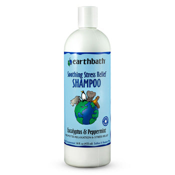 earthbath Soothing Stress Relief Shampoo, Eucalyptus & Peppermint, Promotes Relaxation & Stress Relief 16oz