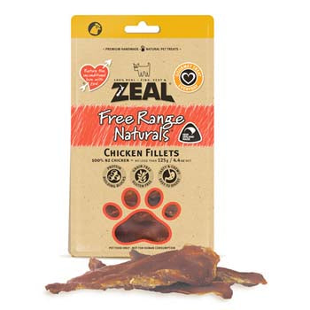 Zeal Dried Chicken Breast Fillet 125g