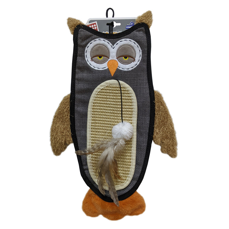 Owl Cat Scratcher with Catnip 