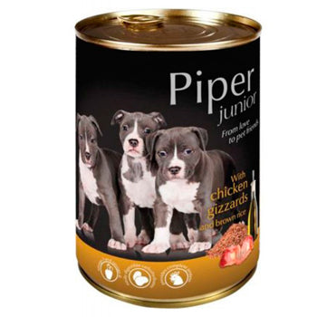 Piper Junior - Chicken Gizzards & Brown Rice (400g)