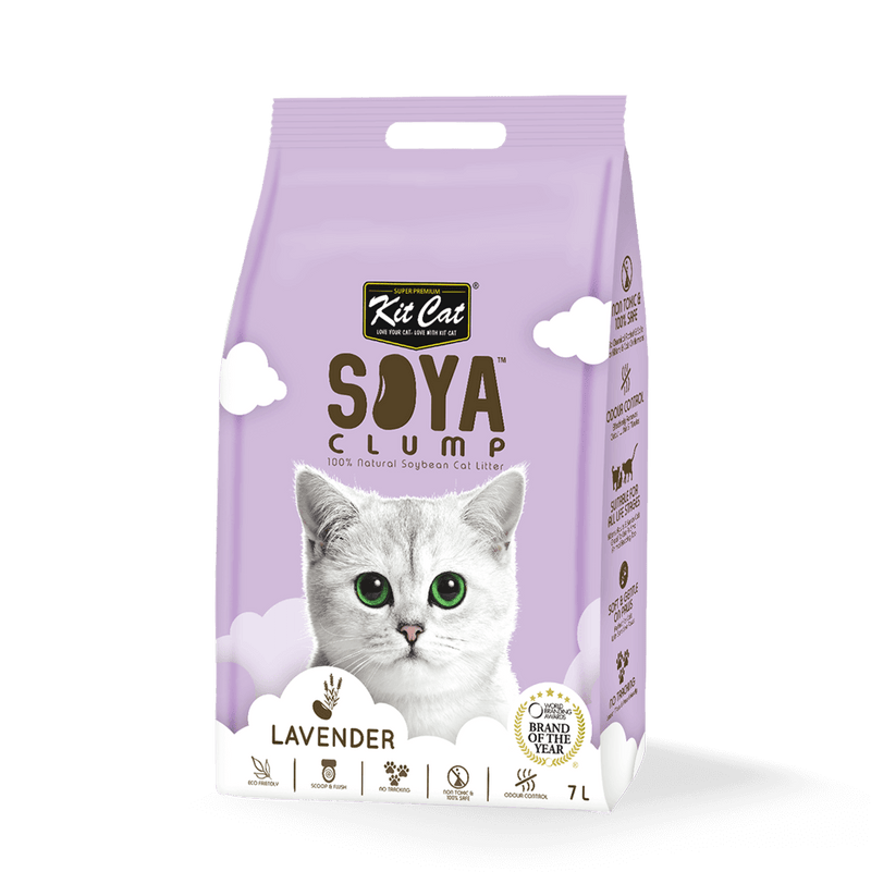 Kit Cat Soya Clump Soybean Litter - Lavender 7L