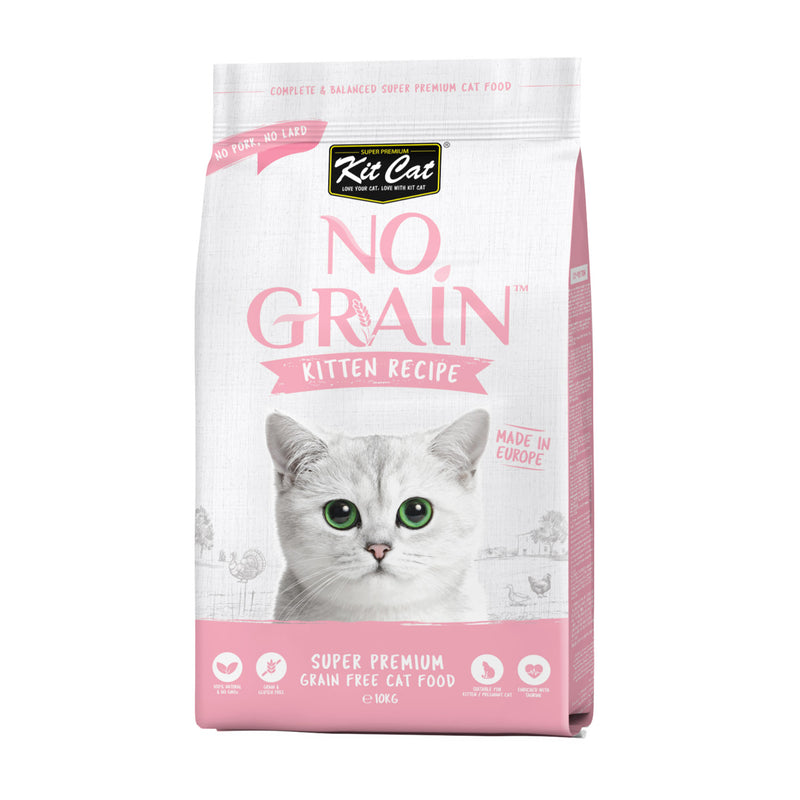 Kit Cat No Grain Super Premium Cat Food Kitten Recipe 1kg
