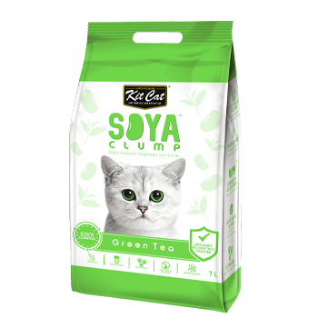 Kit Cat Soya Clump Soybean Litter - Green Tea 7L