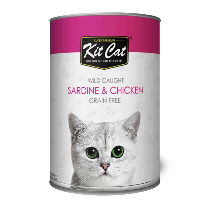 Kit Cat Sardine & Chicken 400g