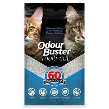 Odour Buster Multicat Clumping Litter (12KG) - Unscented