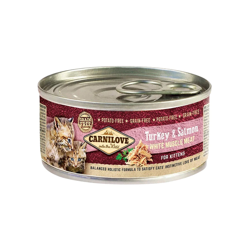 Carnilove Turkey & Salmon For Kittens 100g (WET FOOD CANS)