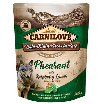 Carnilove Pheasant With Raspberry Leaves For Adult Dogs 300g