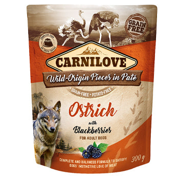Carnilove Ostrich With Blackberries For Adult Dogs 300g