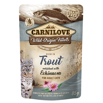 Carnilove Trout Enriched With Echinacea For Adult Cats 85g