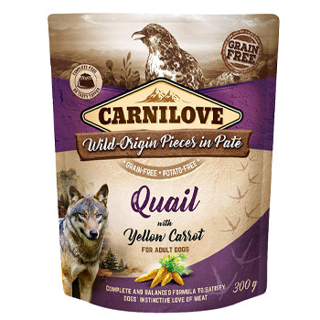 Carnilove Quail With Yellow Carrot For Adult Dogs 300g