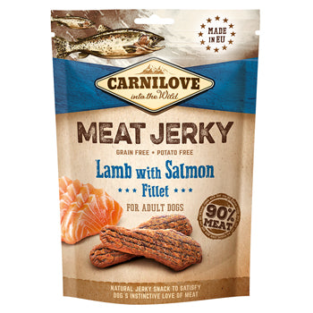 Carnilove Jerky Snack Lamb With Salmon Fillet 100g