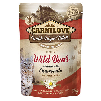 Carnilove Wild Boar Enriched With Chamomile For Adult Cats 85g