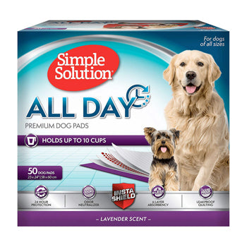 All Day 6-Layer Premium Dog Pads, 23 x 24 in (Pack of 50)