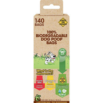 Biodegradable Dog Poop Bags (140 Bags)