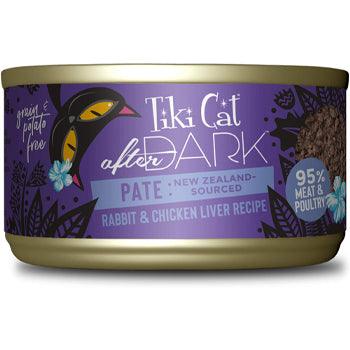 Tiki Cat After Dark Paté Wet Cat Food Rabbit - 3 Oz