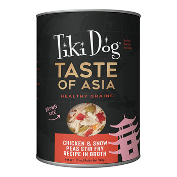 Tiki Dog Taste Of Asia! Chicken & Snow Peas Stir Fry 12oz Can