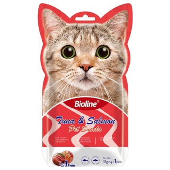Bioline Cat Treats Tuna & Salmon 5x15g
