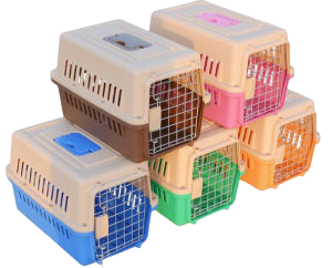 Pet Carrier with Extra Filter Panel Assorted Color 48x32x30cm