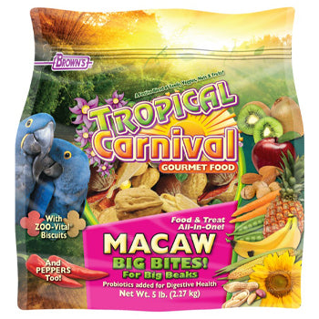 FM Brown's Tropical Carnival® Gourmet Macaw “Big Bites” Food