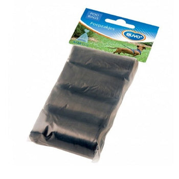 Duvo Poo Bags Rolls Black 4 x 20Pcs