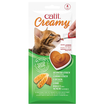 Catit Creamy Lickable Treats - Chicken & Lamb