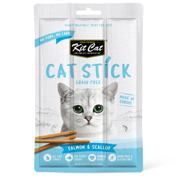 Kit Cat Grain Free Cat Stick Salmon & Scallop 15g