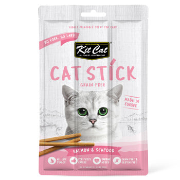 Kit Cat Grain Free Cat Stick Salmon & Seafood 15g