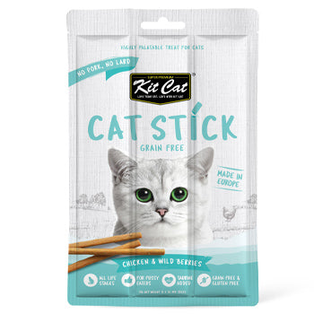 Kit Cat Grain Free Cat Stick Chicken & Wild Berries 15g