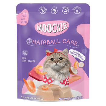 Moochie Cat Food Pate With Prawn - Hairball Care Pouch