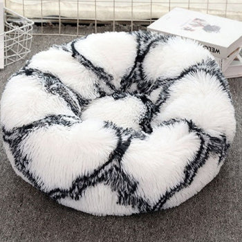 Pado Pet Fluffy Donut Cushion - Pattern 50 x 20cm