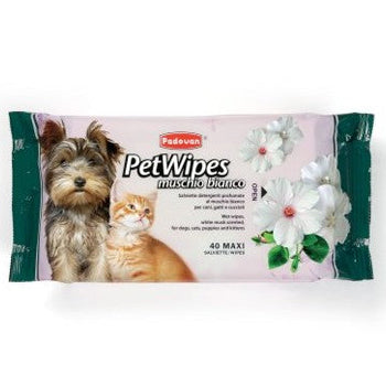 Padovan Pet Wipes White Musk (40 Wipes)