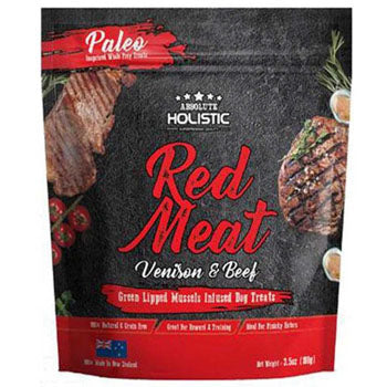 Absolute Holistic Air Dried Dog Treats - Red Meat 100g