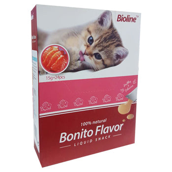 Bioline Cat Treats Bonito 1 Box - 15g x 24