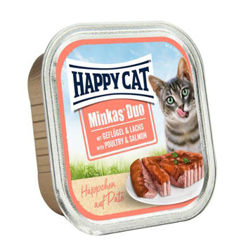 Happy Cat Minkas Duo Poultry & Salmon 100g