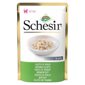 Schesir Kitten Pouch Jelly Chicken Fillets 85gm