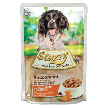 Stuzzy Dog Chunks With Turkey And Carrots 100g Pouch