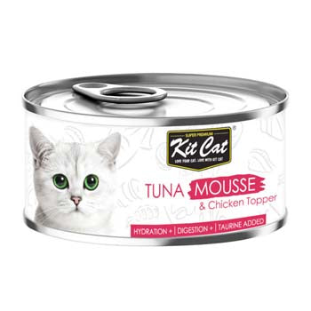 Kit Cat Tuna Mousse with Chicken Topper 80g