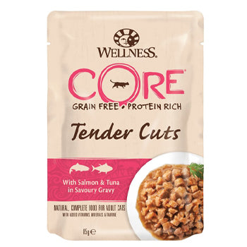 Wellness Core Tender Cuts Salmon & Tuna Cat 85g